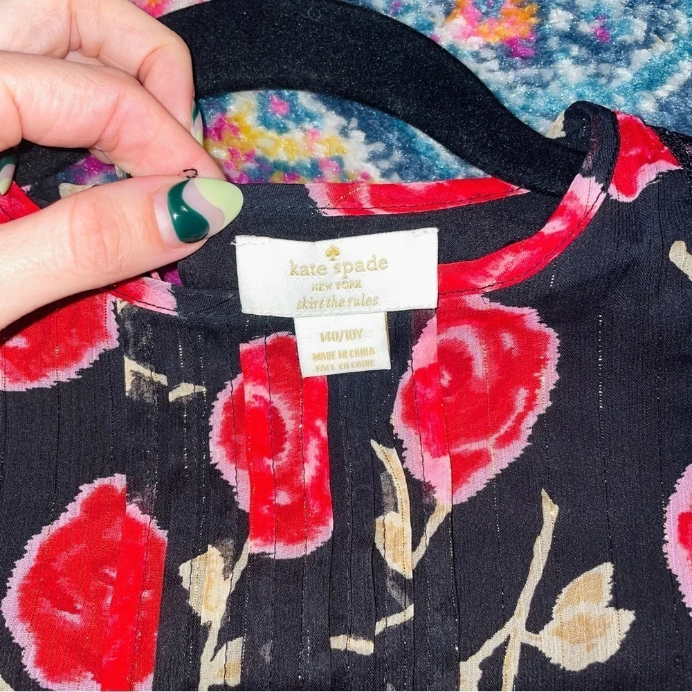 Kate Spade New York Floral Metallic Shift Dress